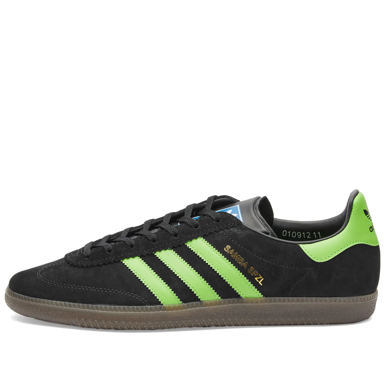 Adidas Spzl Samba Deco Sneakers, Core Black, Lucid Lime & Gum, Core Black, Core Black Lucid Lime & Gum  Lucid Lime & Gum