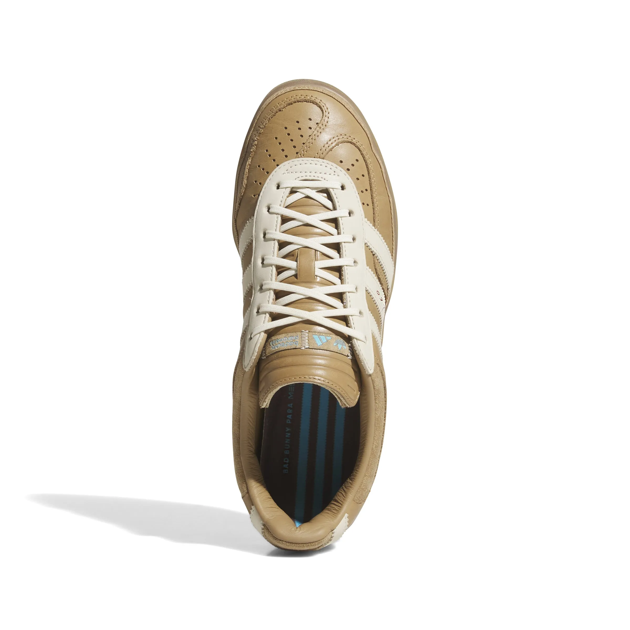 Adidas x  Bad Bunny X Lionel Messi Gazelle Beige/Cardboard/Cream White/Wild Brown JR0182