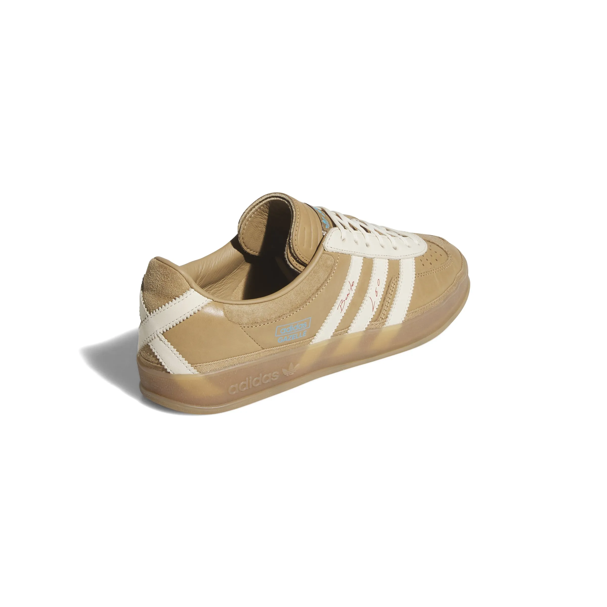 Adidas x  Bad Bunny X Lionel Messi Gazelle Beige/Cardboard/Cream White/Wild Brown JR0182