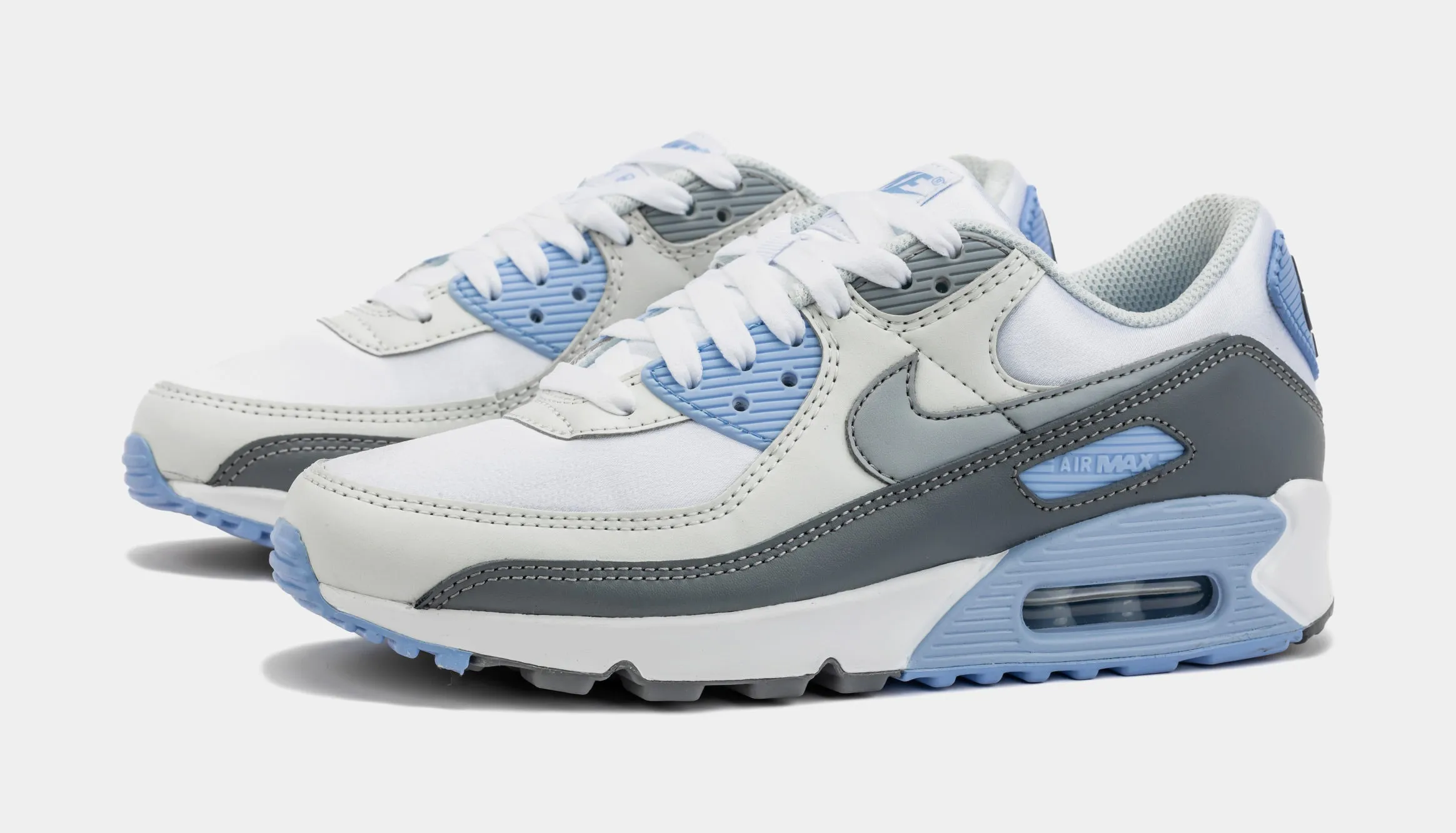 Air Max 90 Cobalt Bliss Womens Running Shoes (White/Blue)