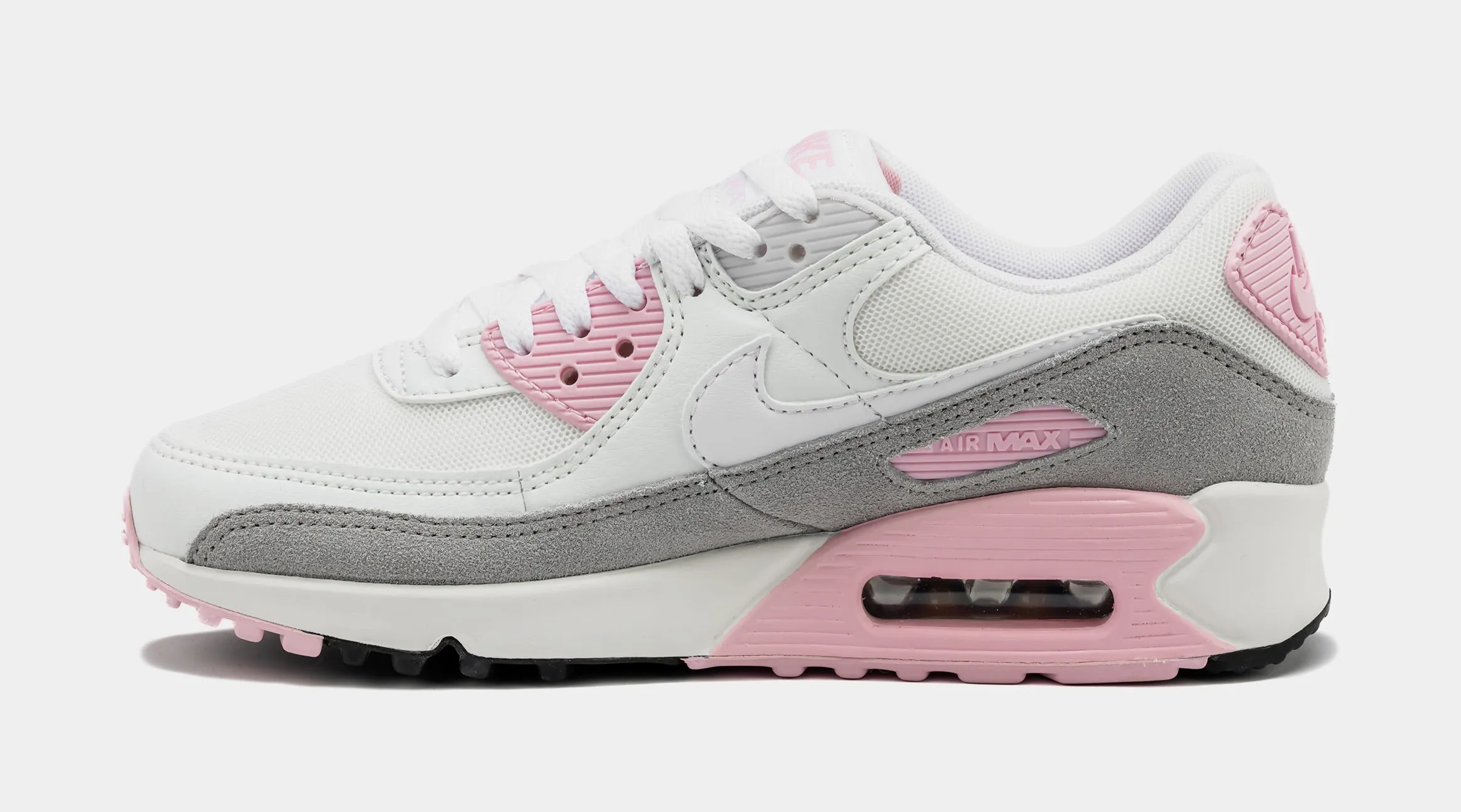 Air Max 90 Womens Lifestyle Shoes (White/Pink)