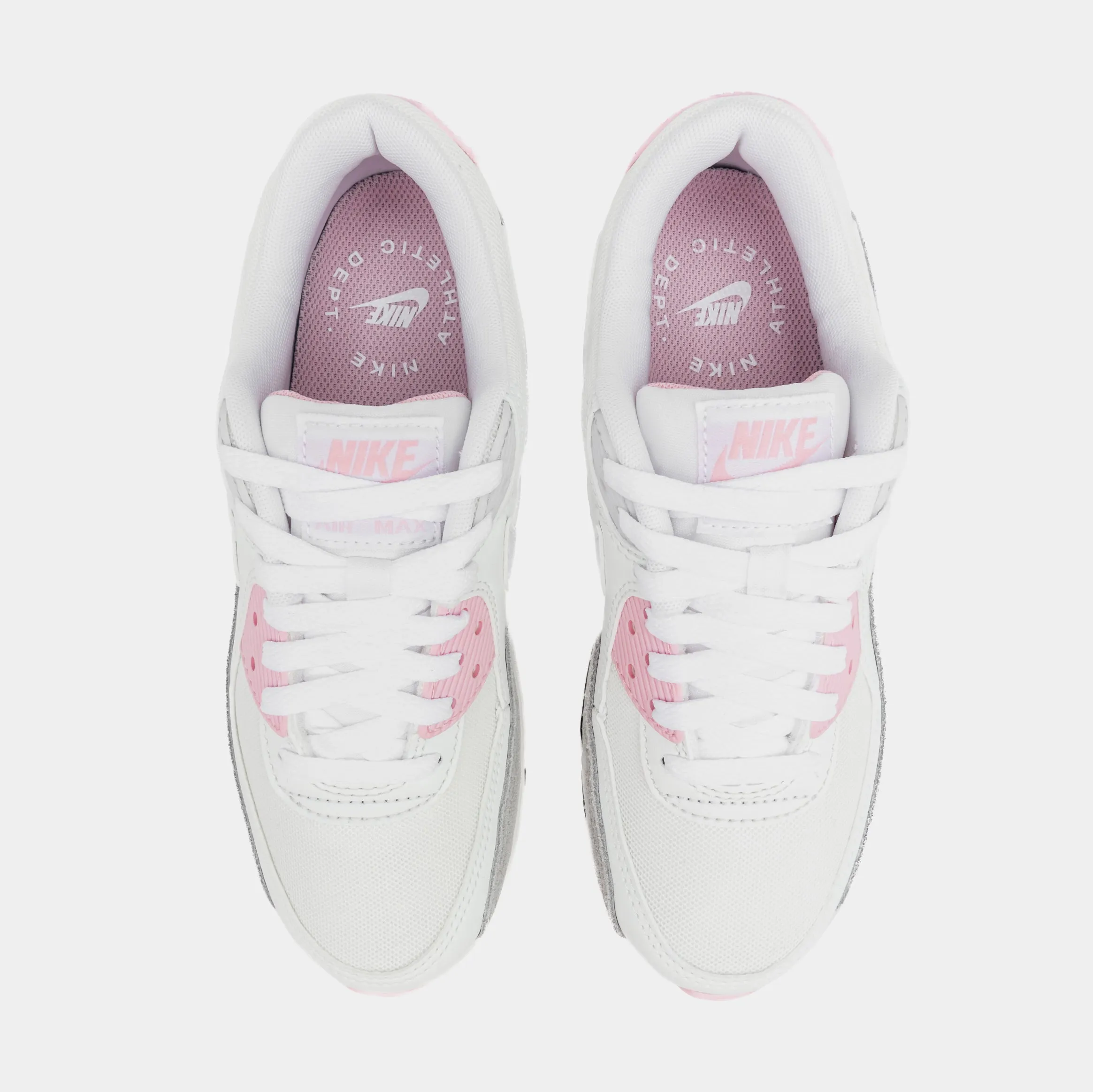 Air Max 90 Womens Lifestyle Shoes (White/Pink)