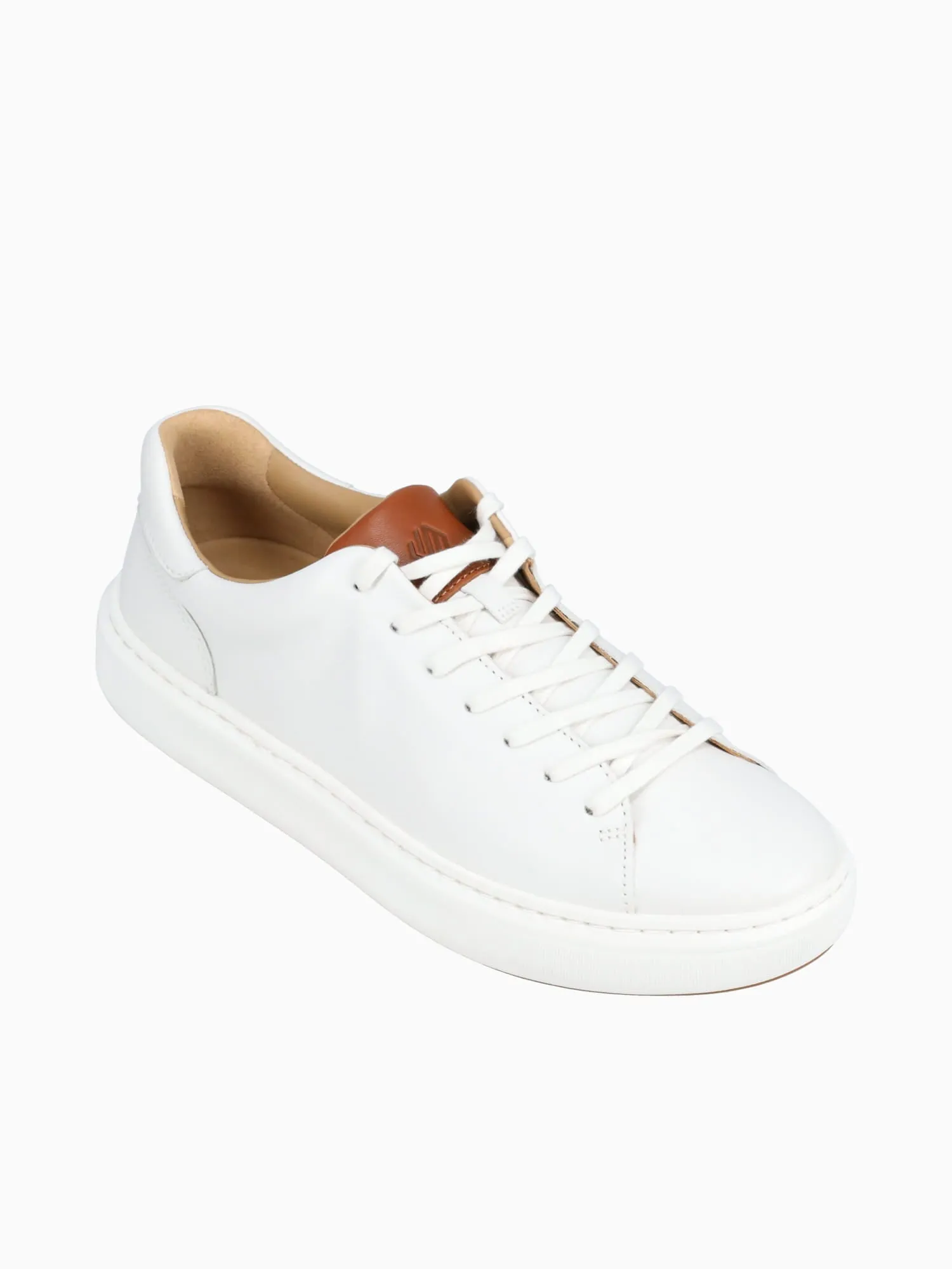 Anders Lacetotoe White Leather