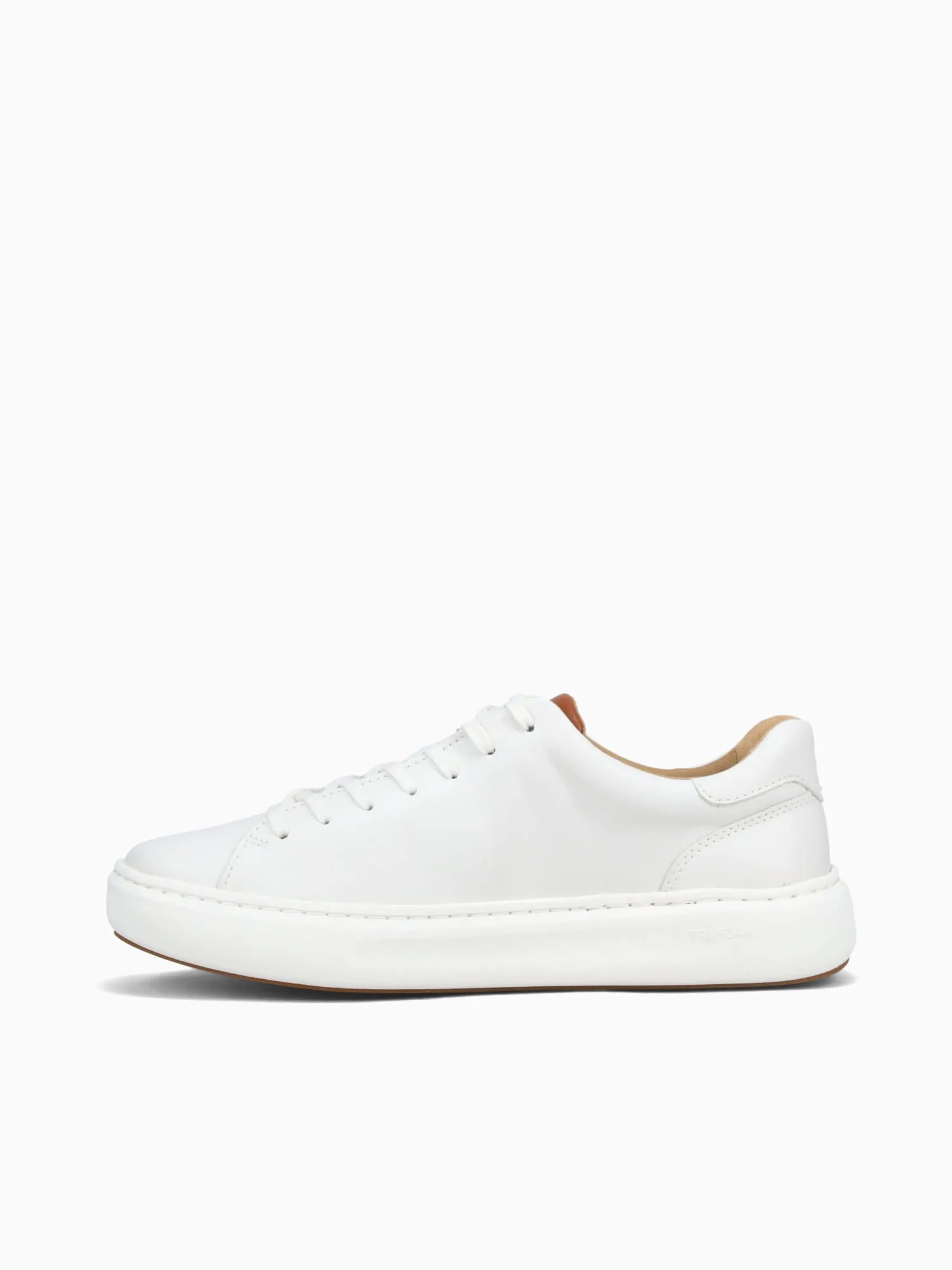 Anders Lacetotoe White Leather