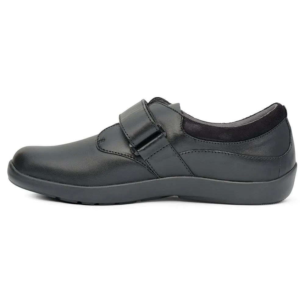 Anodyne No. 63 Women's Casual Comfort Stretch Shoes - Black Stretch