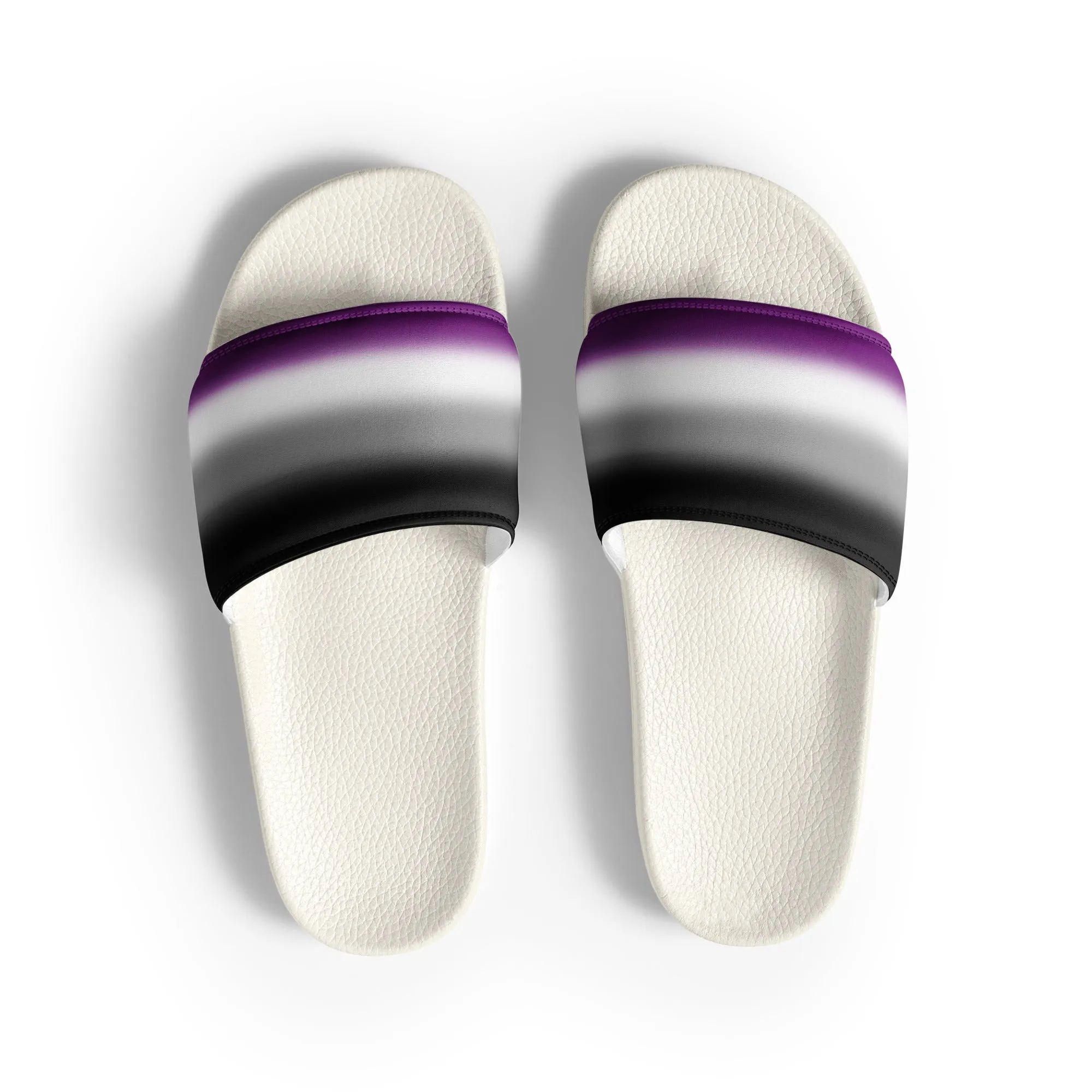 Asexual Ace Pride Women's Slides Sandals in Ombre