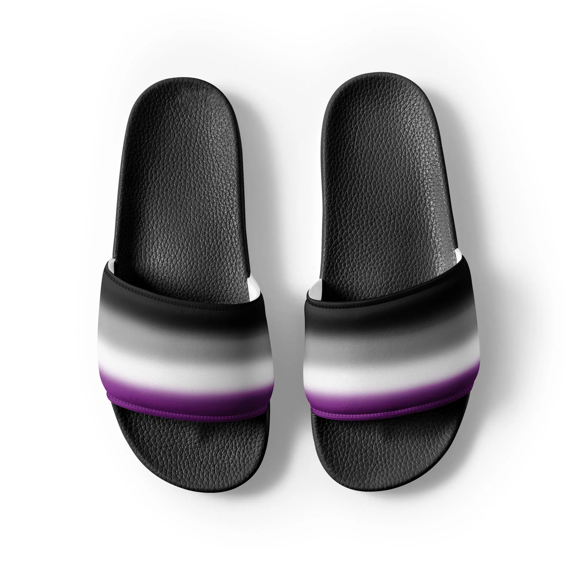 Asexual Ace Pride Women's Slides Sandals in Ombre