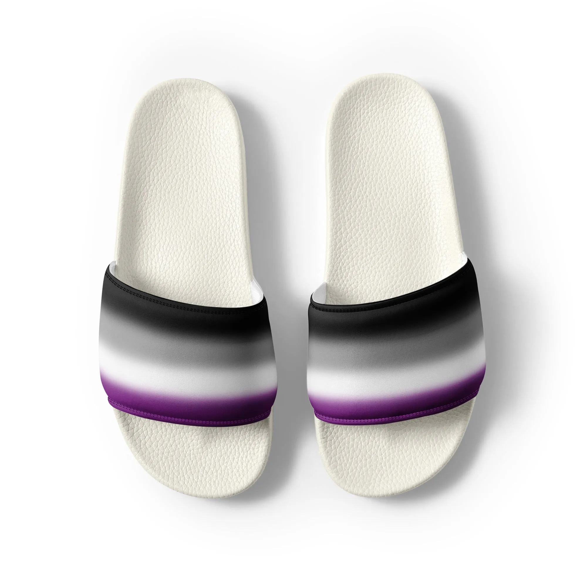 Asexual Ace Pride Women's Slides Sandals in Ombre