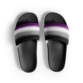 Asexual Ace Pride Women's Slides Sandals in Ombre