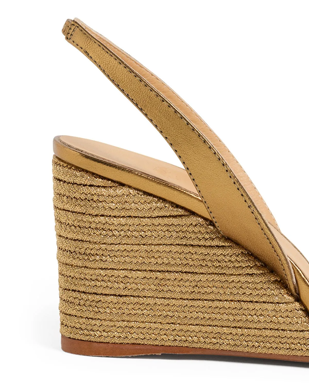 Barby Wedge Espadrilles Oro Veijo