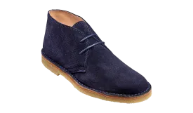 Barker Monty Desert Boot - Navy Suede