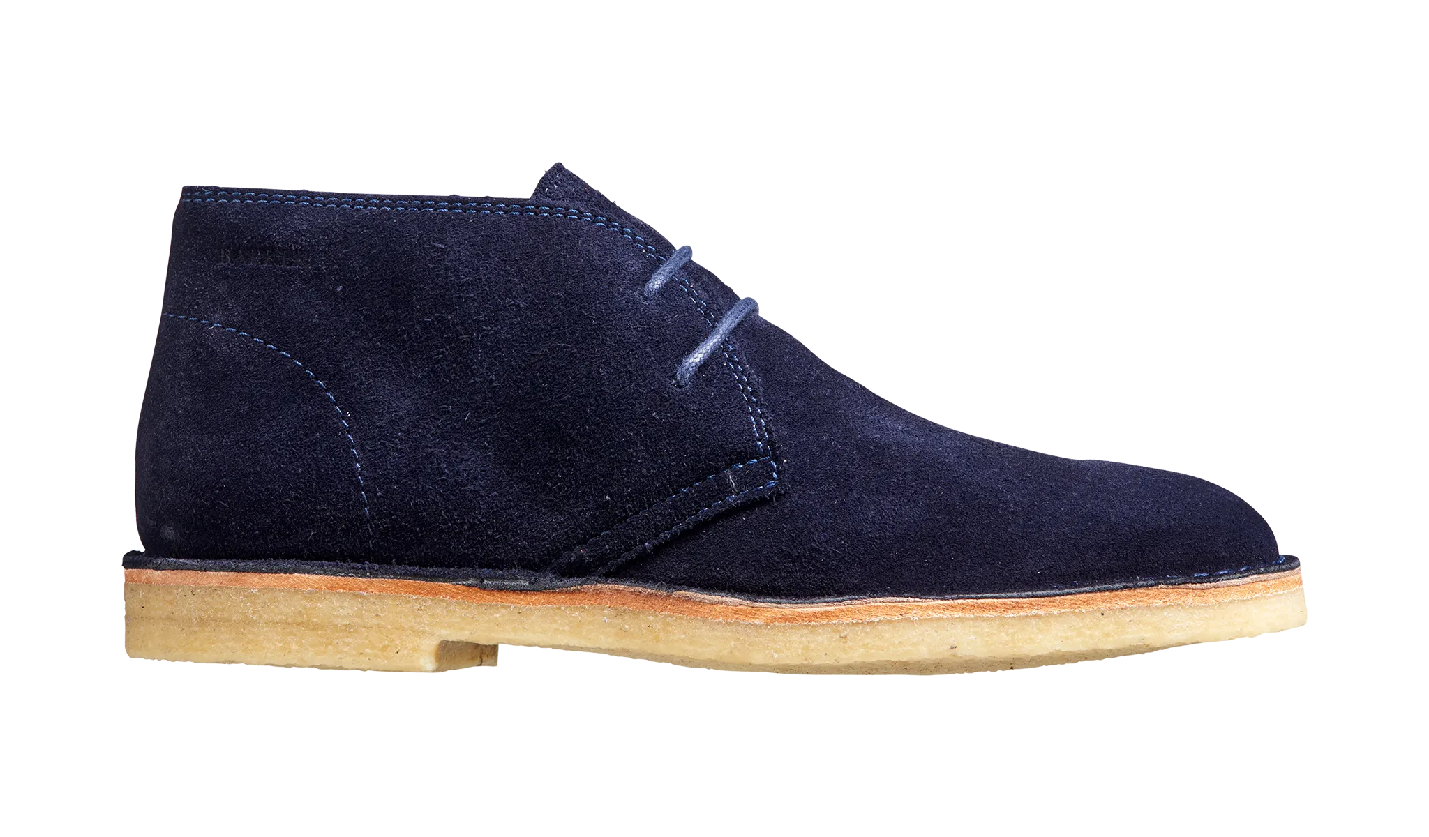 Barker Monty Desert Boot - Navy Suede