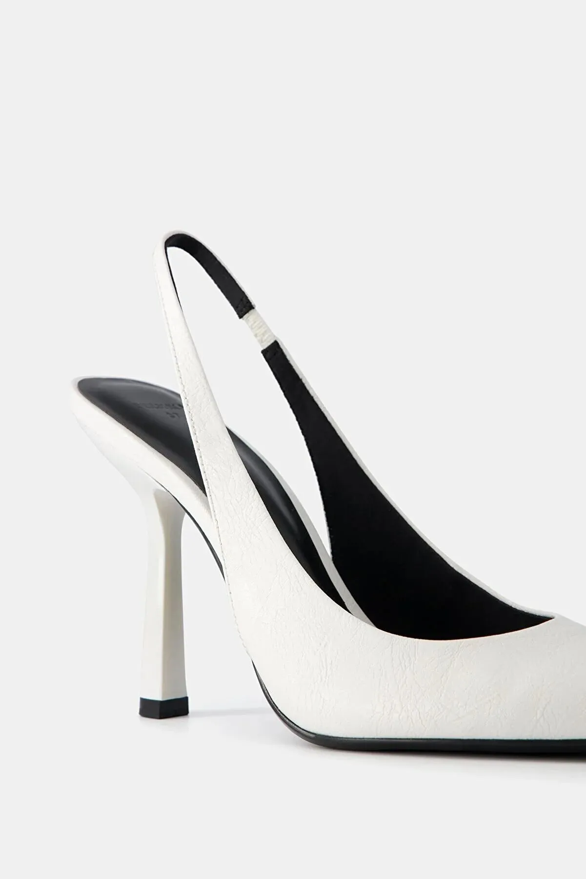 Bershka Women's  White Stiletto Heels