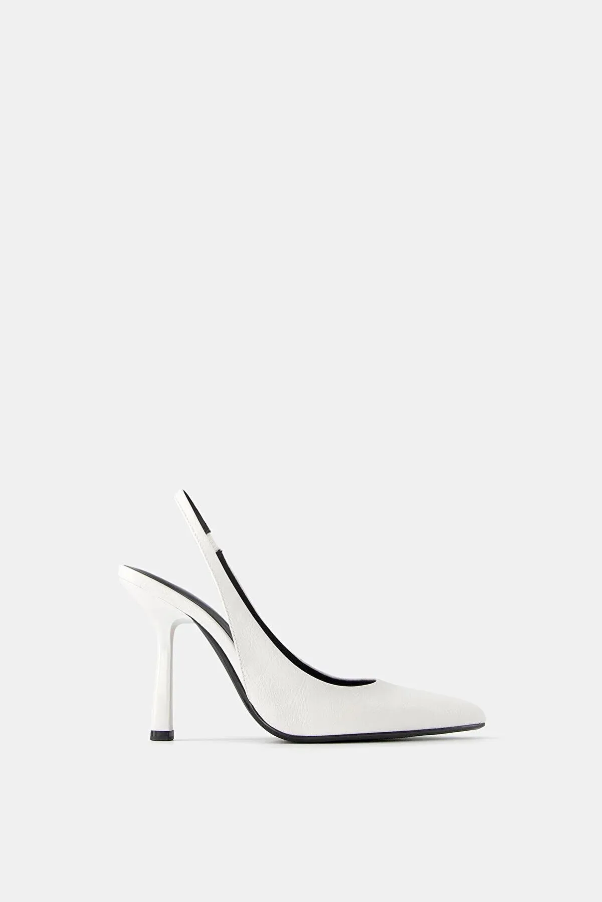 Bershka Women's  White Stiletto Heels