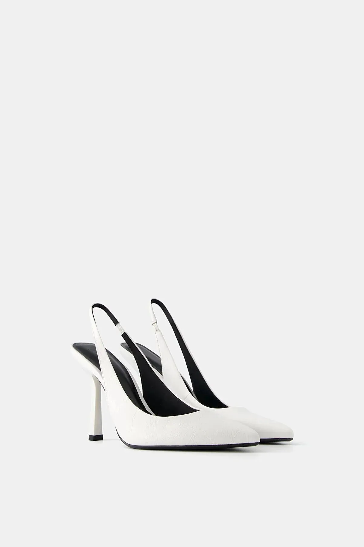 Bershka Women's  White Stiletto Heels