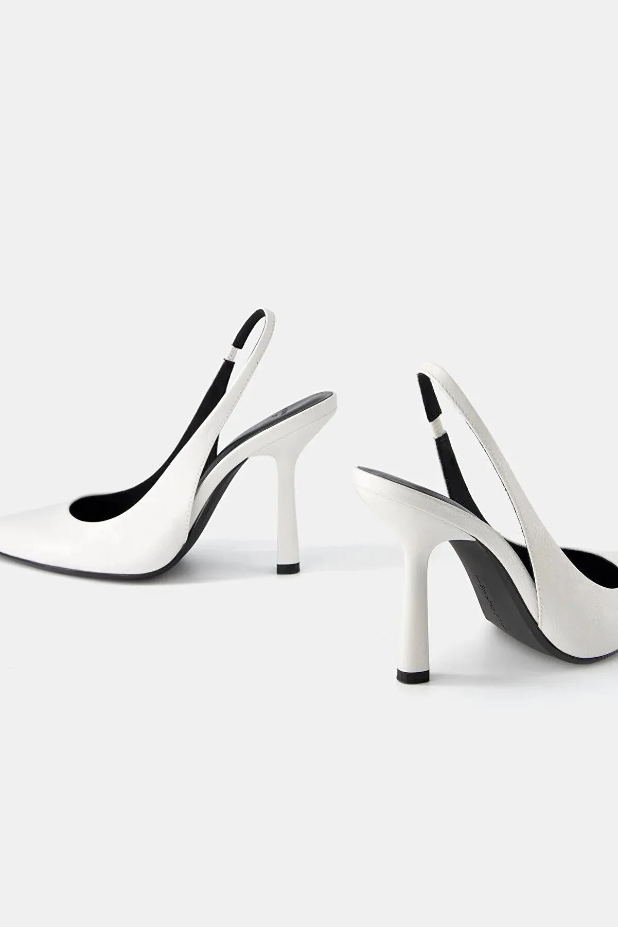 Bershka Women's  White Stiletto Heels