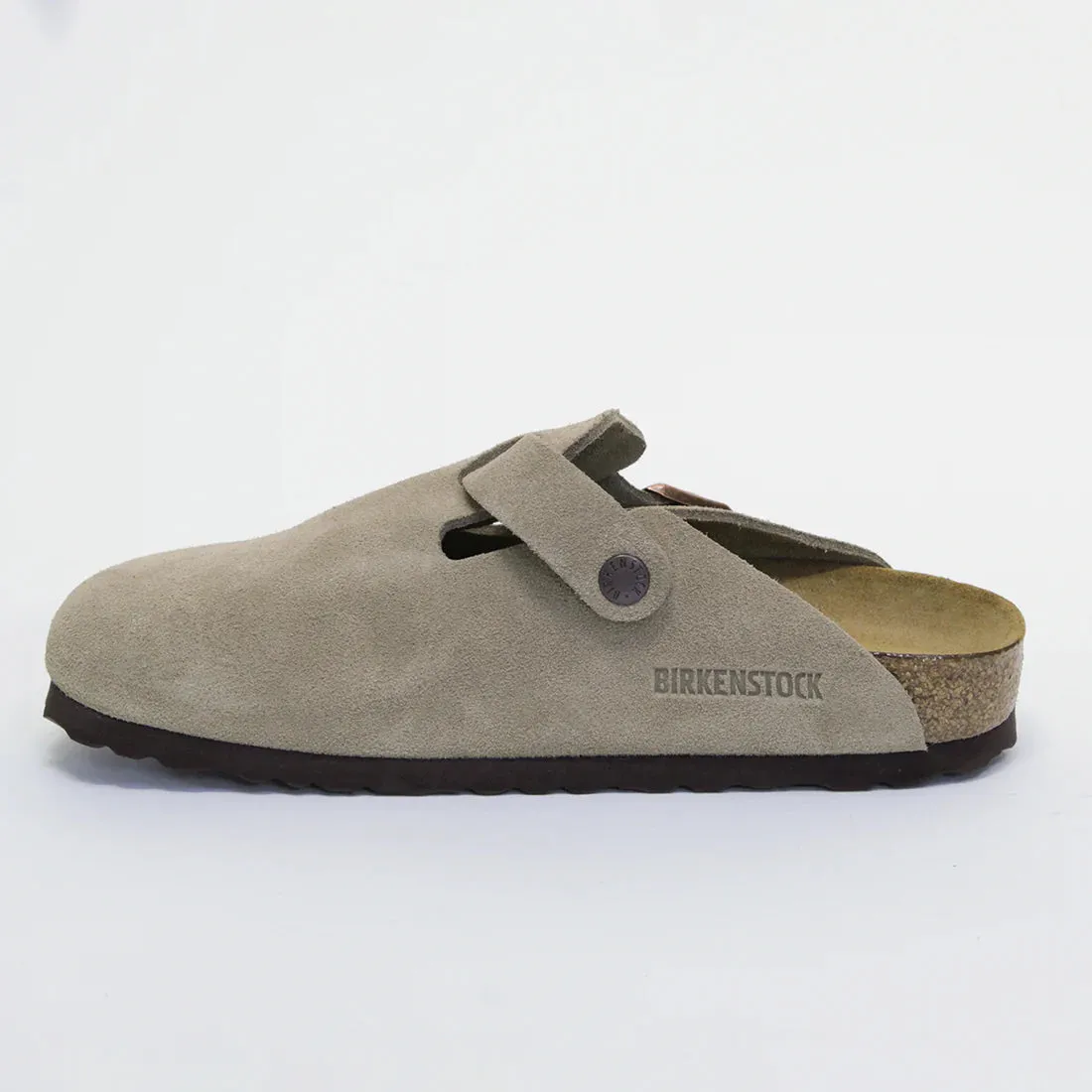 BIRKENSTOCK BOSTON SFB MEN'S - TAUPE SUEDE