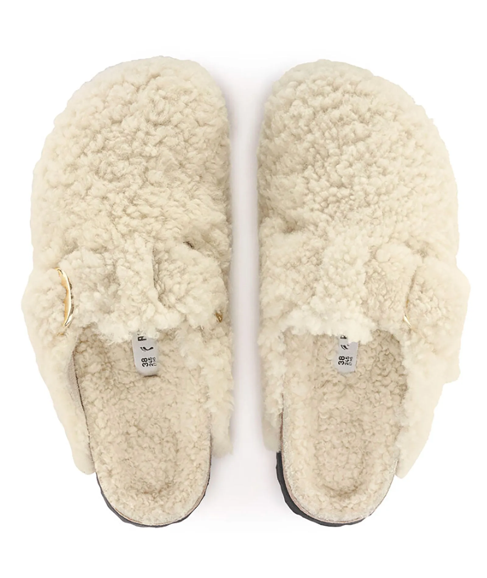 Birkenstock Boston Teddy Eggshell - Narrow Fit