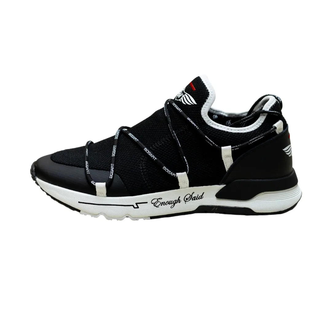 Bogart Black and White Collection Wing Sneaker