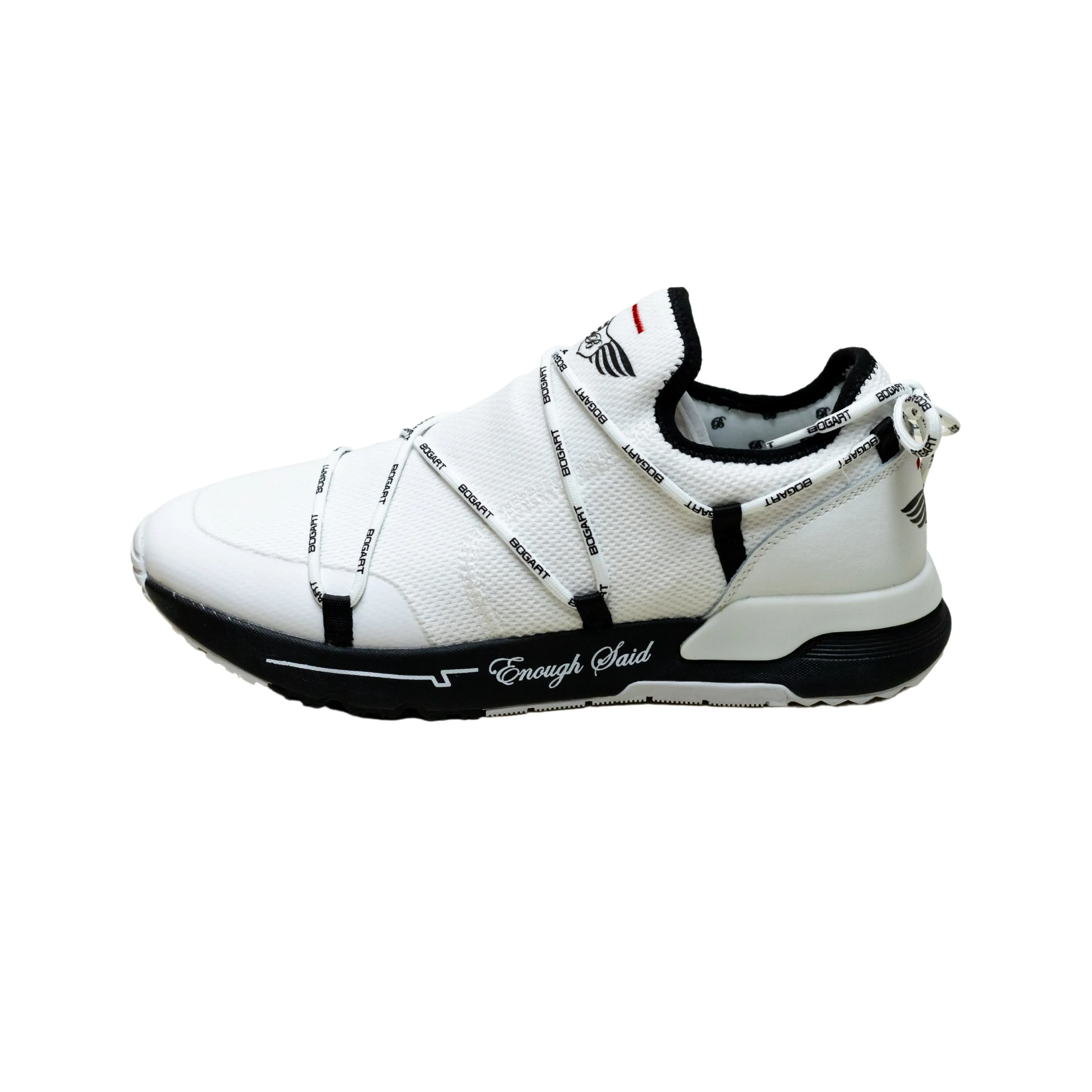 Bogart Black and White Collection Wing Sneaker