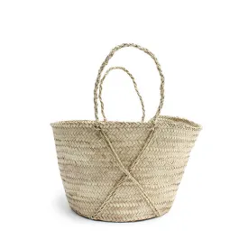 Bohemia Design Handmade Palm Leaf Cross Basket