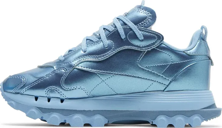 cardi b x wmns classic leather 'fluid blue' Reebok sneakers, blue