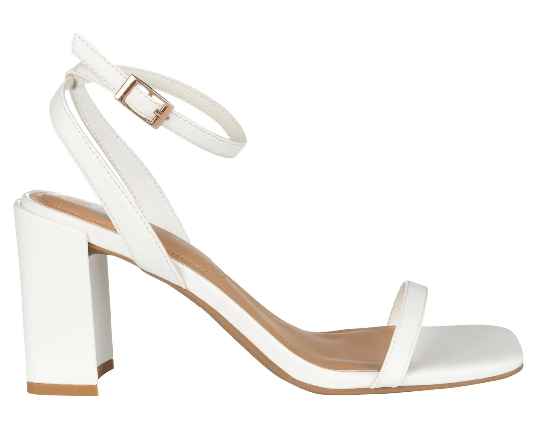 Chasity Pump Journee Collection heels, white