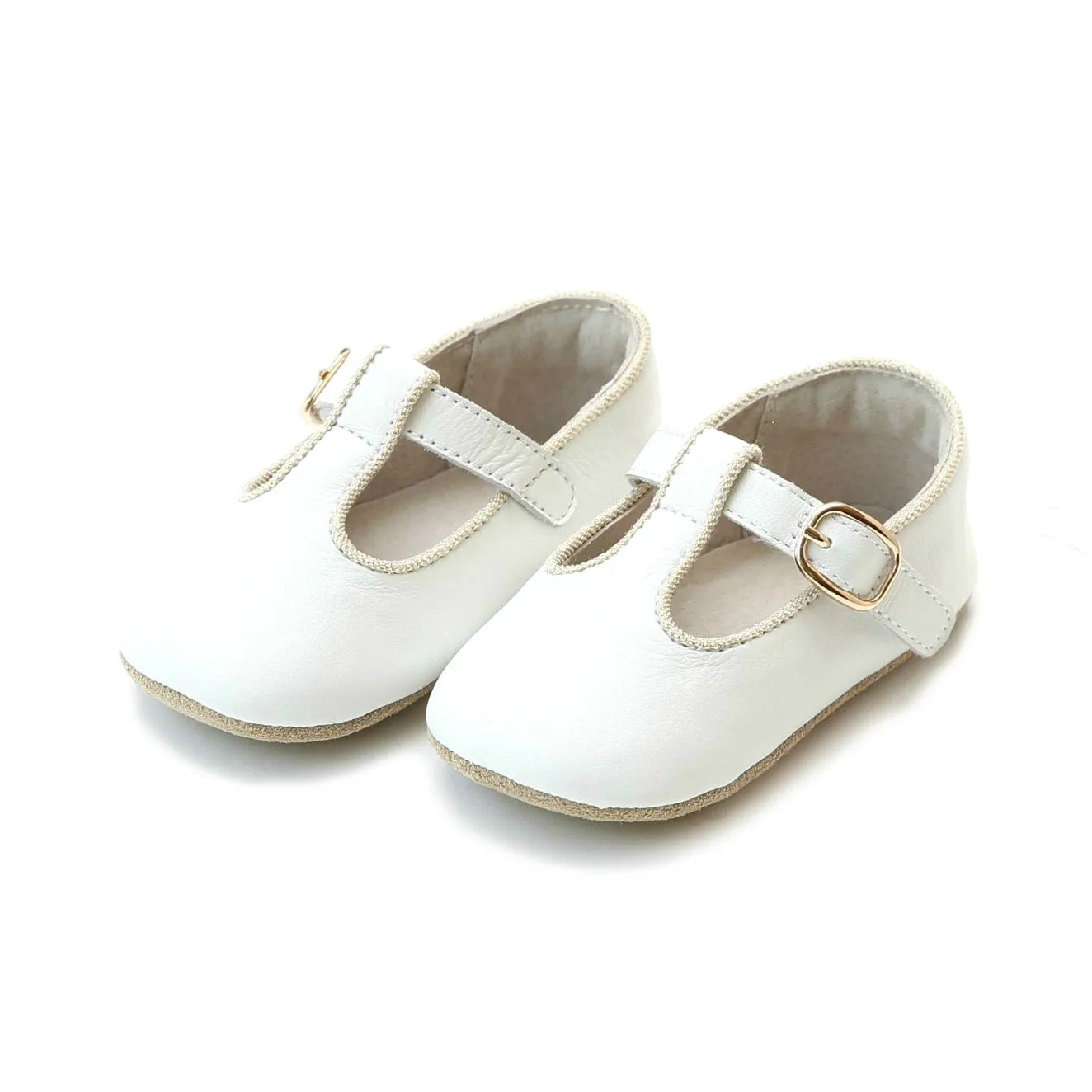 Crib Shoes Napa Leather Girls T-Strap Mary Jane (Infant) | Evie