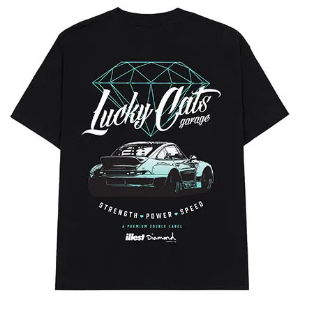 Diamond Lucky Cats Garage T Shirt