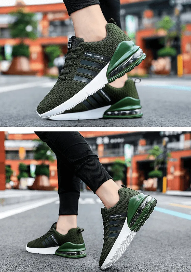 Fashion Breathable Lightweight Men's Cushion Running Sneakers - SF1349