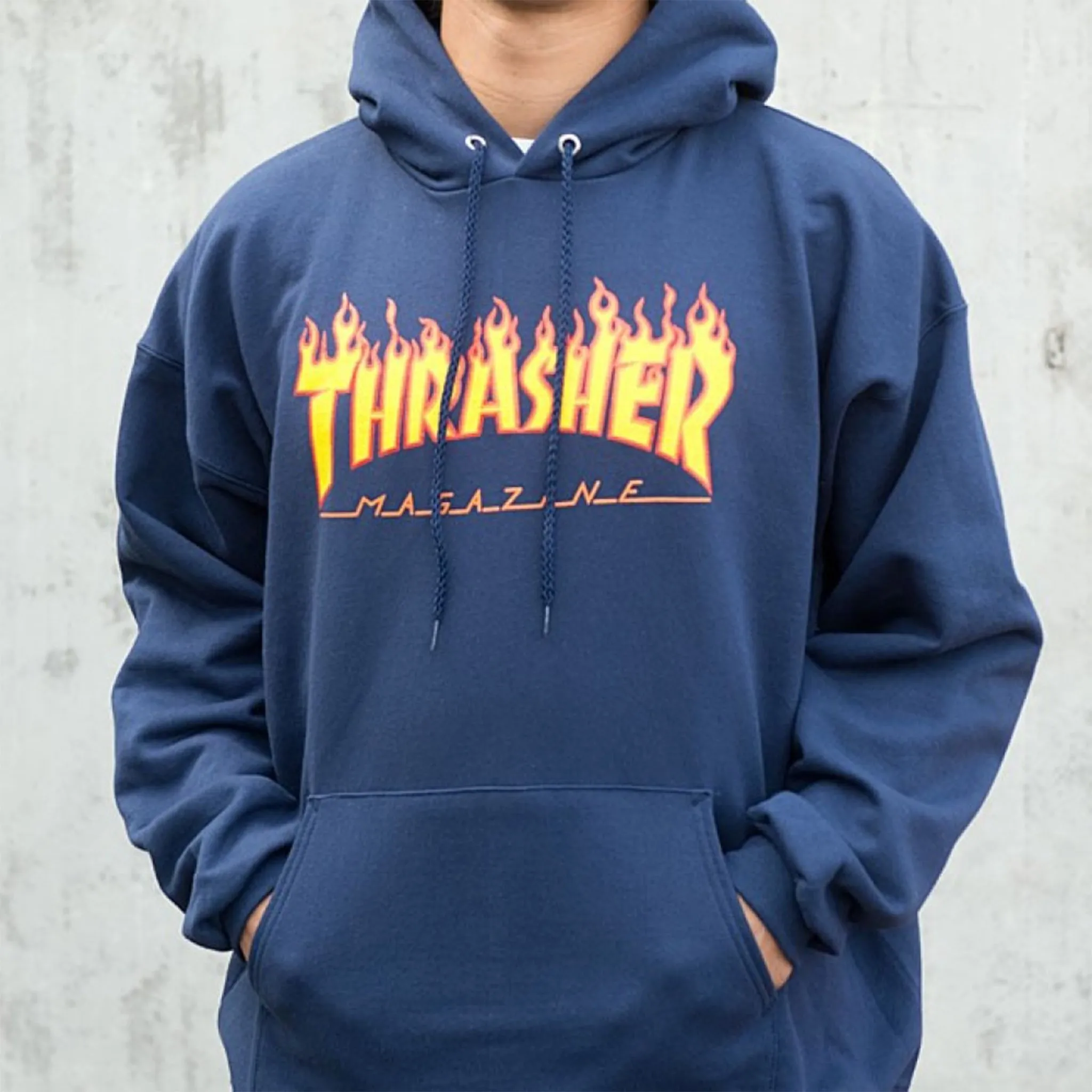 Flame Logo Hoodie (Navy)