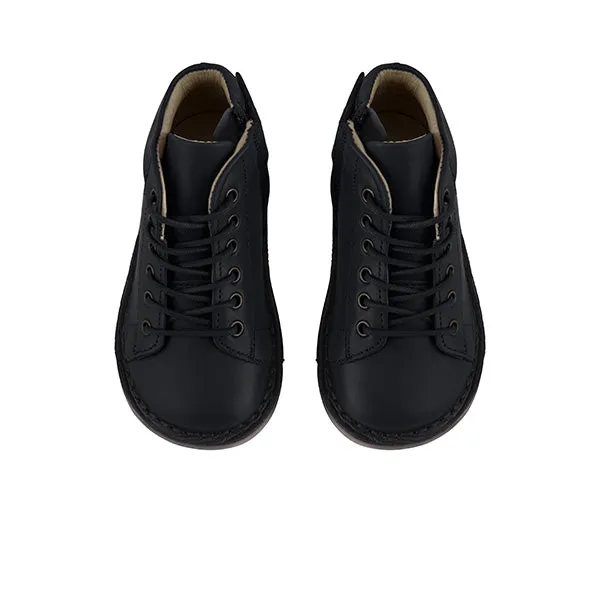 Fletcher Kids Monkey Boot Black Leather