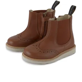 Francis Kids Chelsea Boot Chestnut Brown Leather