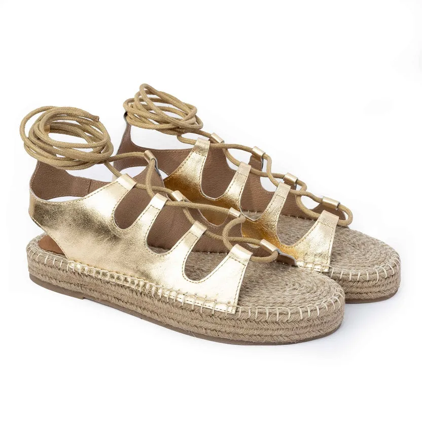 Gladiator Gold Sandals