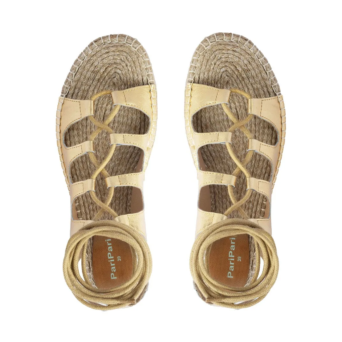 Gladiator Gold Sandals