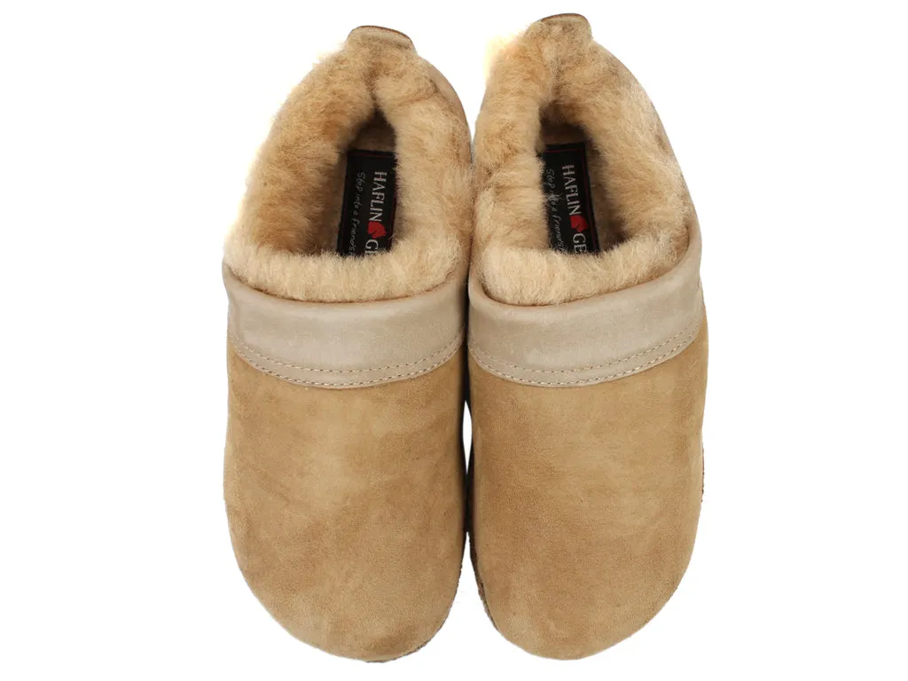 Haflinger Clogs Sheepskin Snowbird Natural