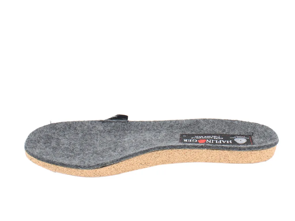 Haflinger Felt Slippers Emil Anthracite