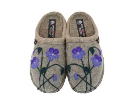 Haflinger Slippers Flair Viola Beige