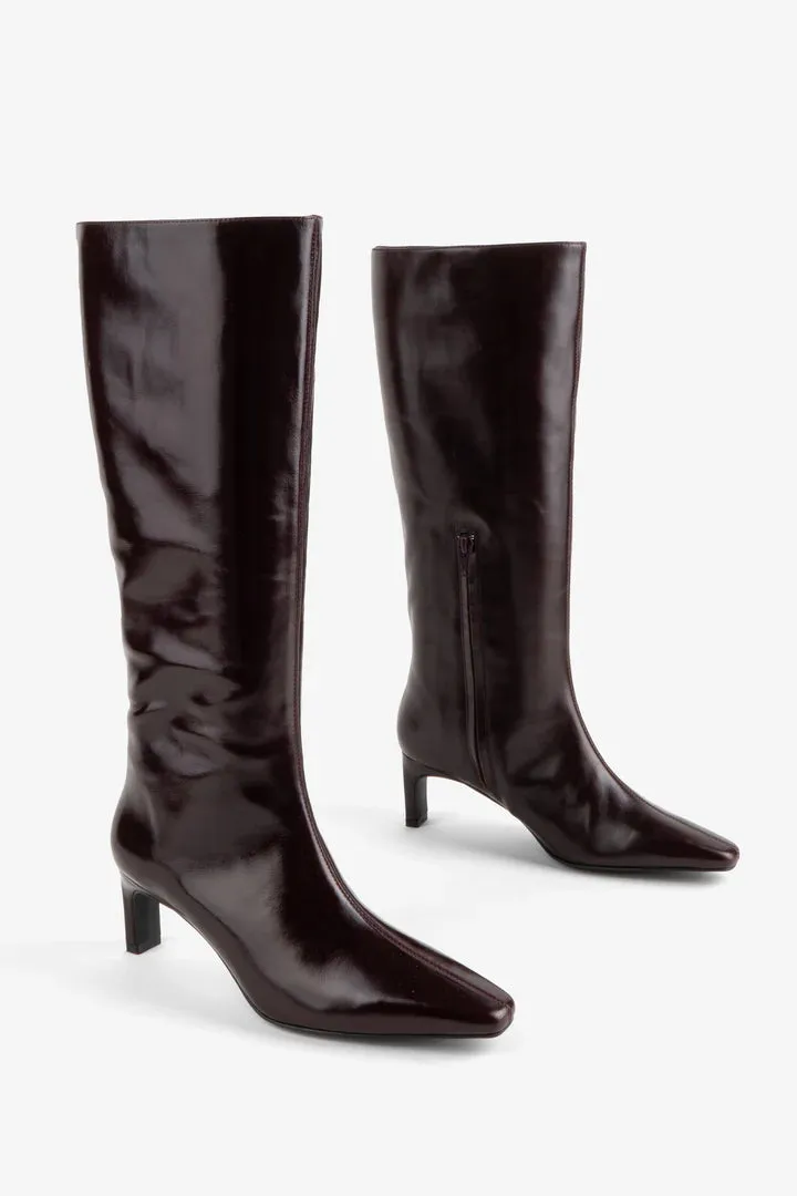 IB SEVILLE TALL BOOTS BURGANDY