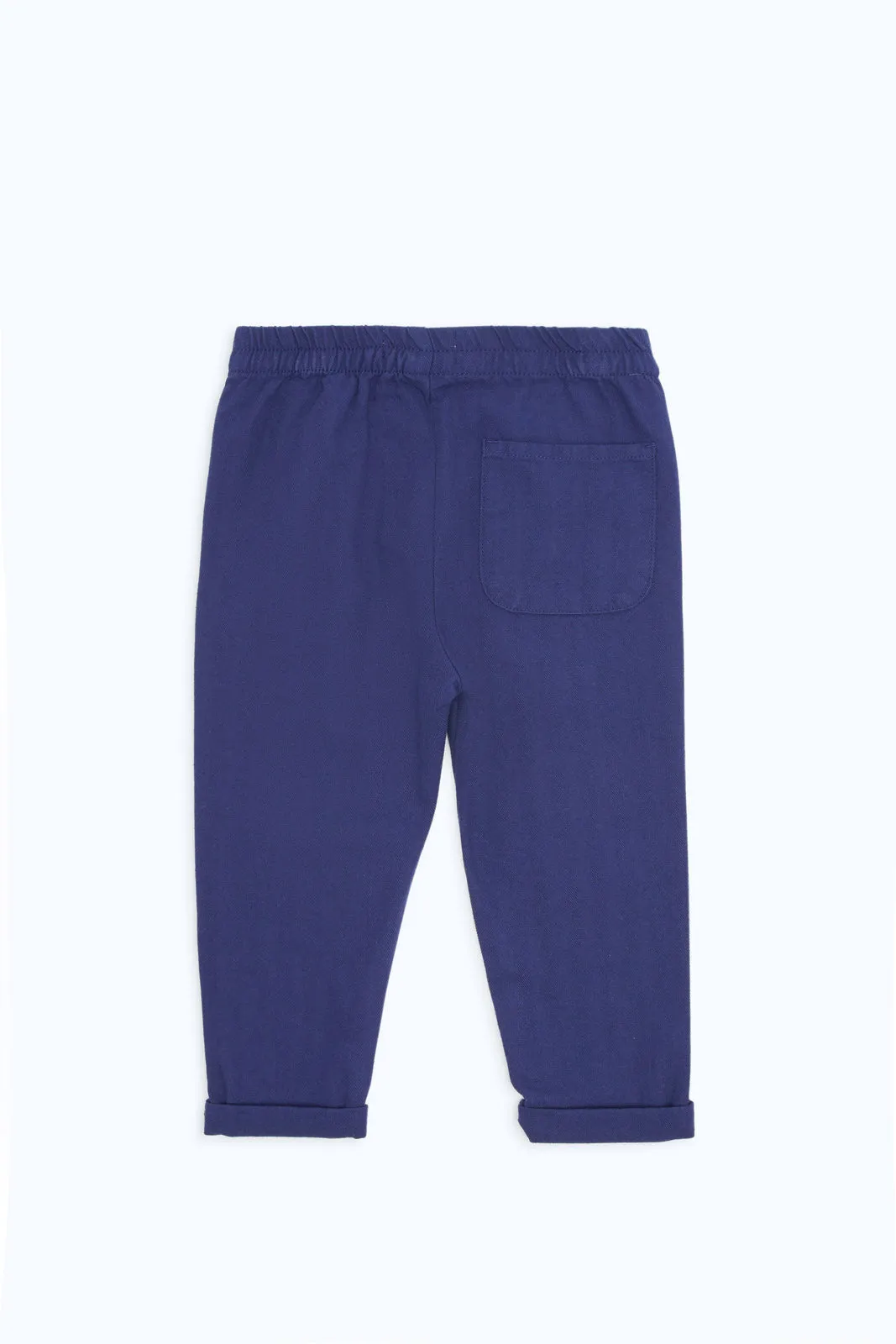 Infant Boys Navy Herringbone Trouser