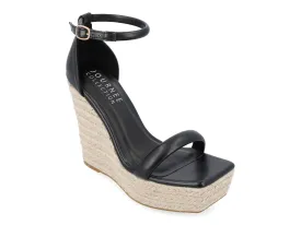 Journee Collection Olesia wedge espadrilles, black