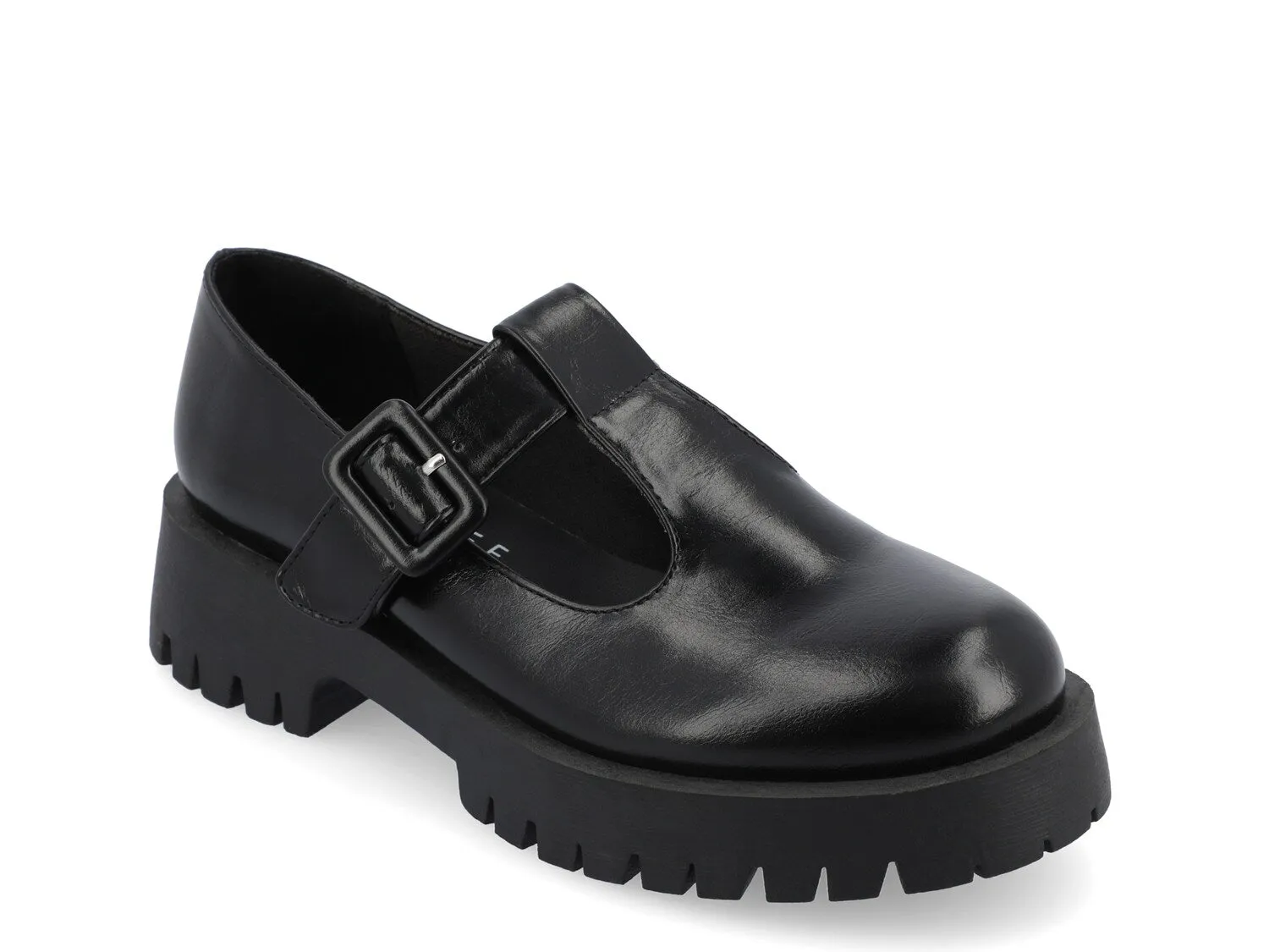 Journee Collection Suvi Mary Jane platform loafers, black