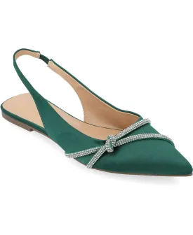 Journee Collection Women's Rebbel Flat Shoes, Green