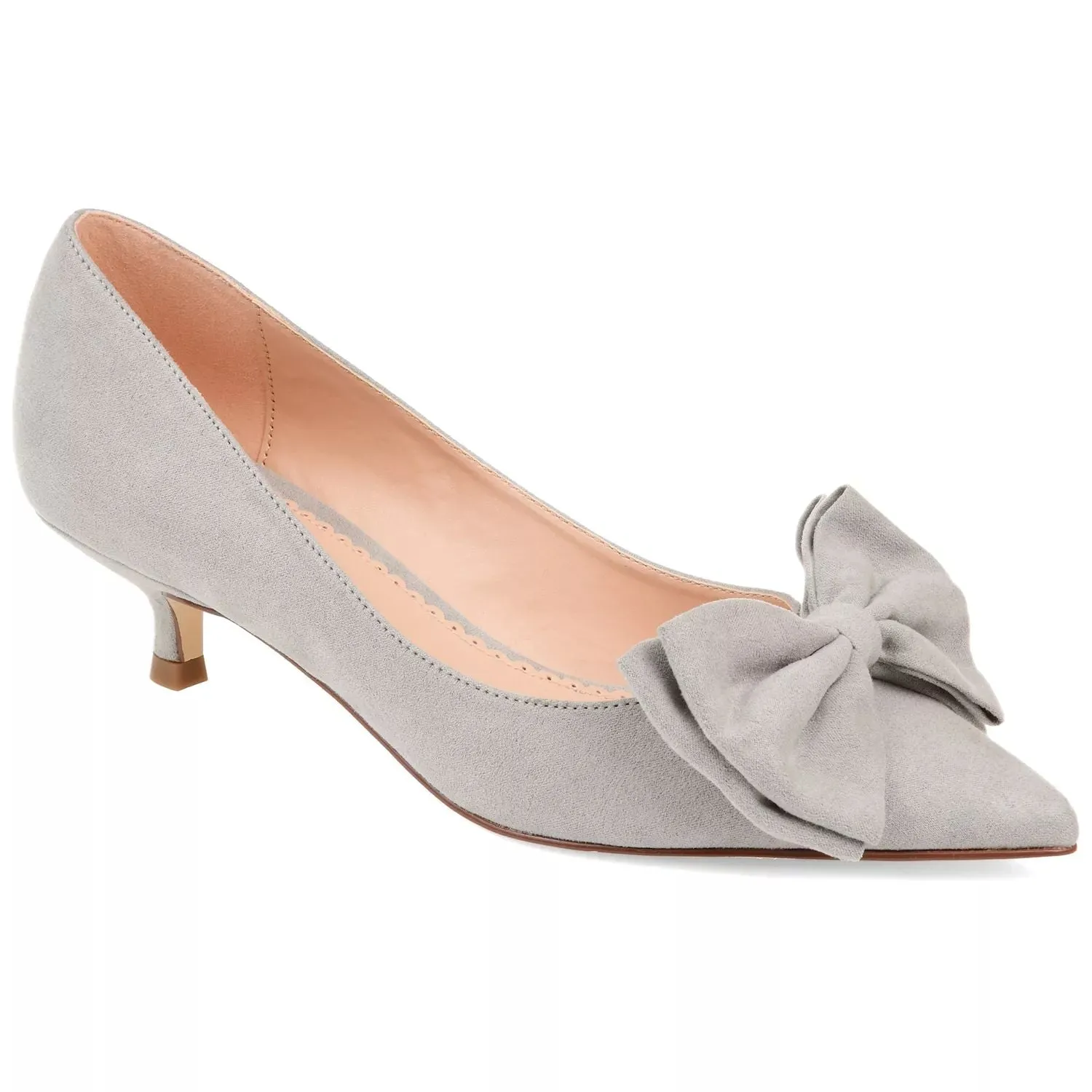 Journee Orana Women's Journee Collection Bow Pumps, Gray