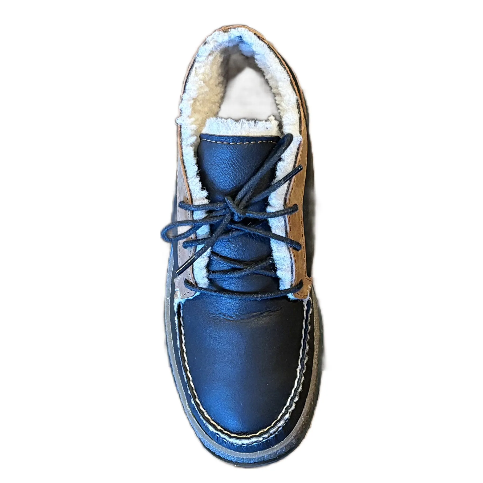 Kid's Perry Chukka LE: Leather and Shearling