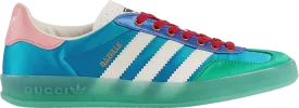 Limited edition Adidas Adidas x Gucci Wmns Gazelle 'Light Blue Silk' sneakers, blue