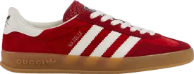 Limited edition Adidas Adidas x Gucci Wmns Gazelle 'Red Velvet' sneakers, red