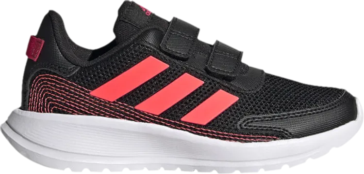 Limited Edition Adidas Tensor J 'Black Signal Pink' Sneakers, Black