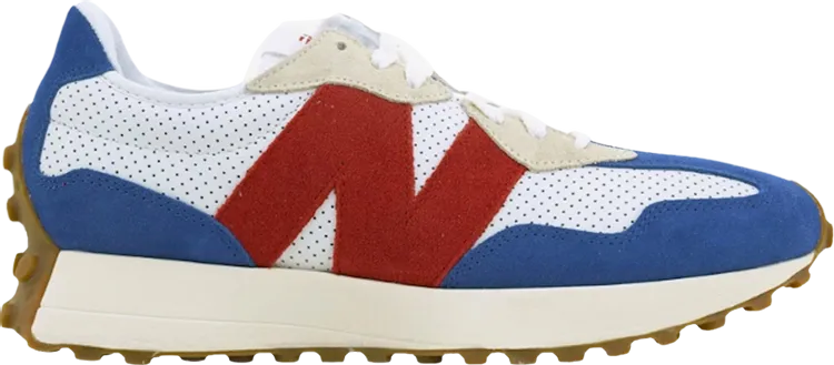 Limited edition New Balance 327 'White Blue Red' JD Exclusive sneakers, white