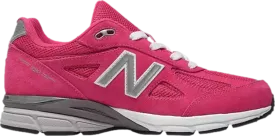 Limited edition New Balance 990v4 Kid 'Pink Silver' sneakers, pink